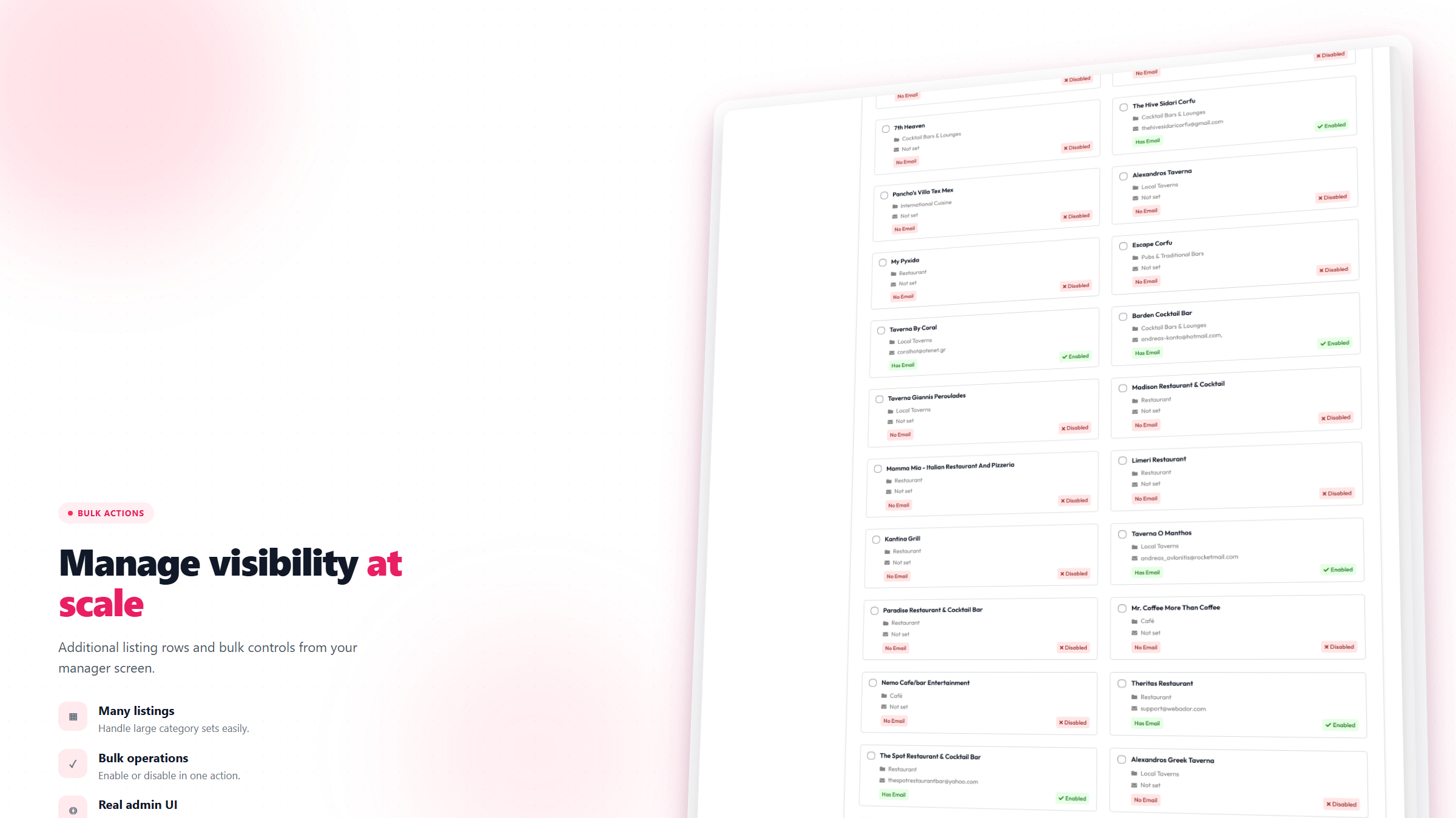 Email bulk manager for Listeo — 3